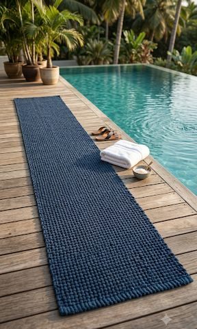 BASKET WEAVE RUNNER  HANDWOVEN